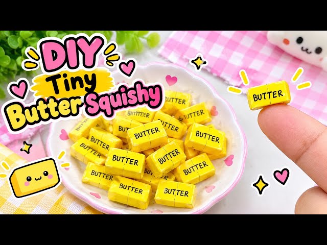 How to Make Viral Butter Squishy 😱 / DIY Squishy Tutorial | Easy & Satisfying
