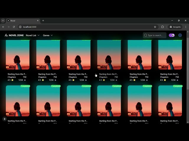 Lab Nextjs - Demo Video Novel Zone | #nextjs #react #javascript