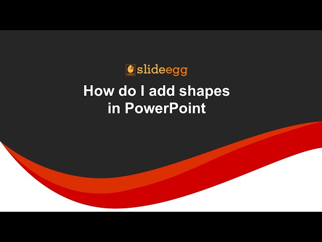How to add shapes in PowerPoint?