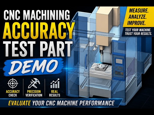 CNC Accuracy Test Part | CAM Programming Demo