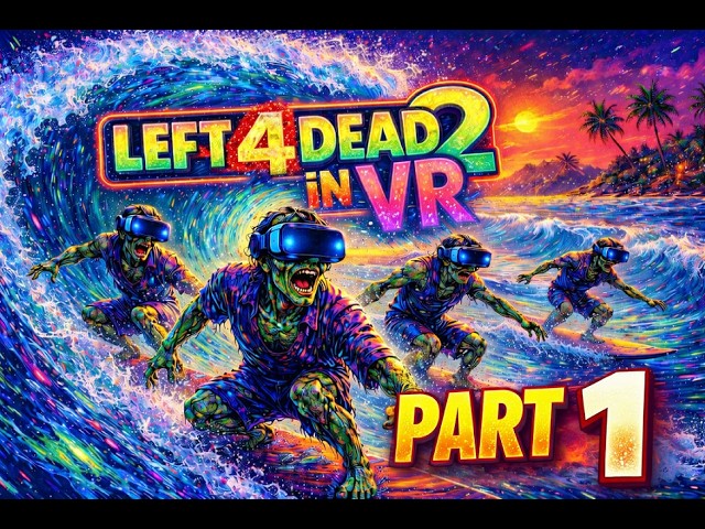 Left 4 Dead 2 in VR - How deep does your imagination go?  Ride the Wave Broskee !! [Part 1]