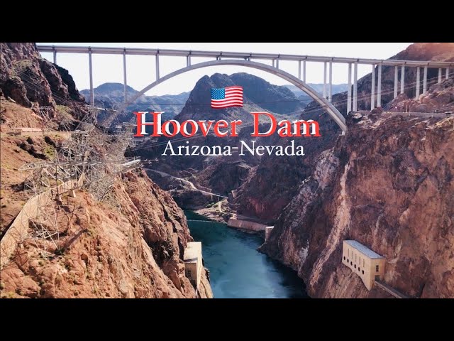 Hoover Dam walk from the top of the overpass & walk through inside, Arizona, Nevada | America 🇺🇸