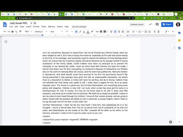 Sample XML Markup Walkthrough