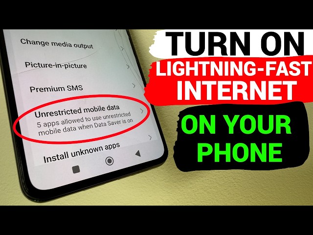 Turn On Super-Fast Internet On Your Android Phone!