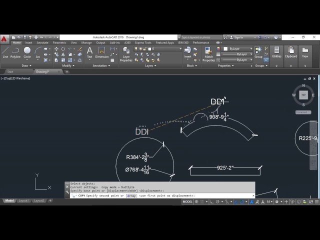 How to find dimension in autocad