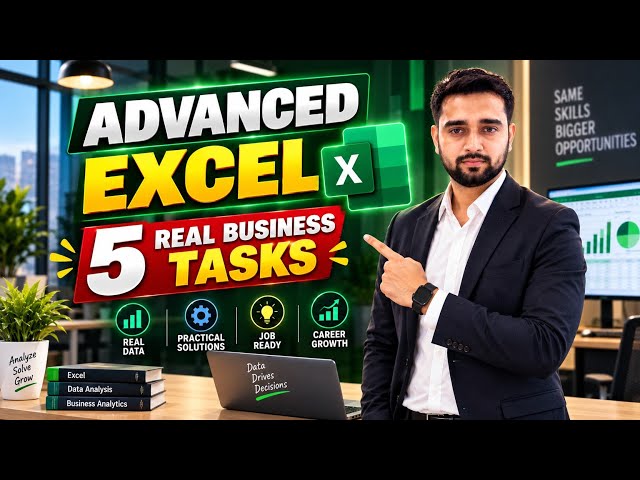 Excel Data Analysis | 5 Real Business Problems with Solutions | MIS & Data Analyst