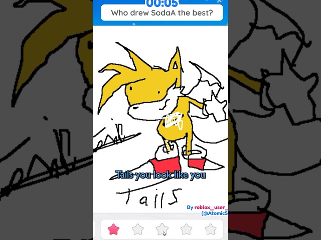 SONIC DRAWS TAILS AGAIN in DRAW ME 💀✏️ #roblox #funny #sonic