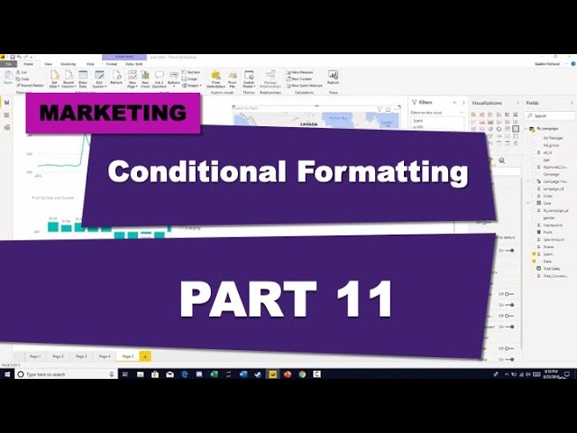 Power BI Course for Beginners (Part 11 Conditional Formatting )