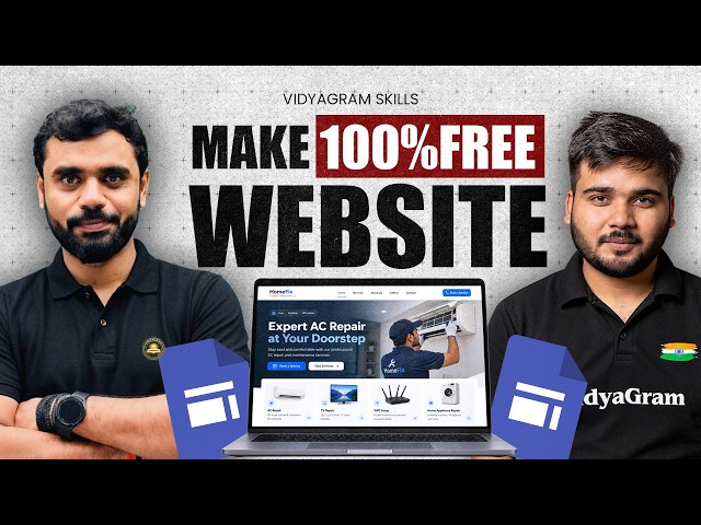 🔥 Make 100% Free Website | Step-by-Step Full Tutorial in Hindi | VidyaGram Skills