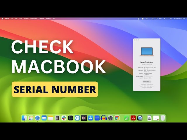 How to check your Macbook's Serial Number | Macbook Air & Pro