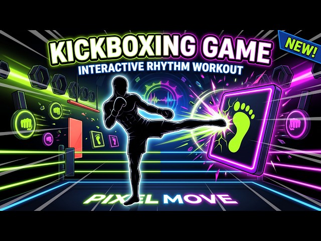 🥊 KICKBOXING GAME 🦵 Punch, Kick & Dodge to the Beat ⚡️ Interactive Rhythm Workout🔥Immersive Warm Up🎵