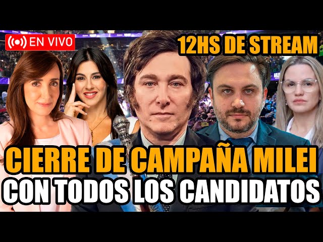 EN VIVO CON MILEI Y TODOS LOS CANDIDATOS ¡12HS DE CIERRE DE CAMPAÑA! | BREAK POINT