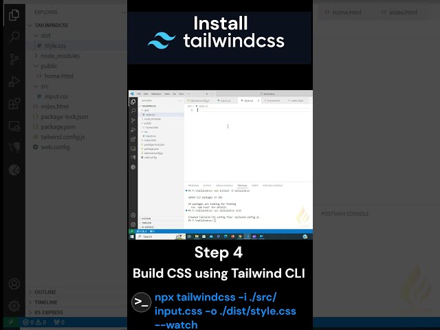 Install TailwindCSS #tailwindcss