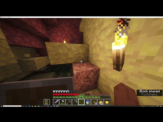 Let's Play Minecraft Forever World Exploring the Sulfur Caves
