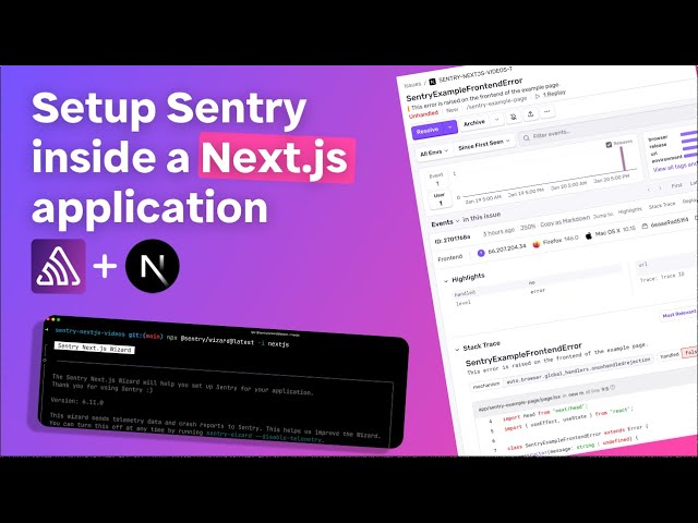 Setup Sentry in Next.js | Debugging Next.js Applications with Sentry