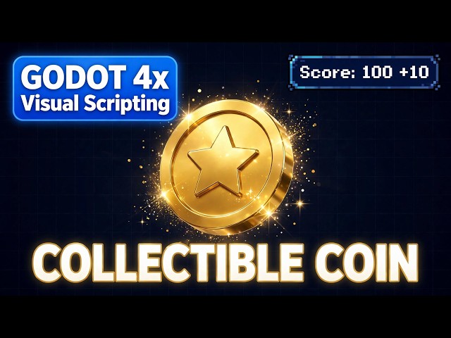 How to Make a Collectible Coin and Score Counter in Godot 4 (Visual Scripting Tutorial)