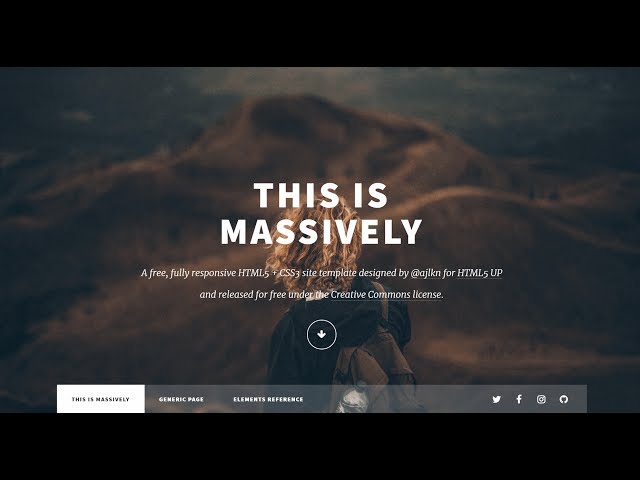 How to Customize HTML5Up Massively - A Free Responsive HTML5 CSS3 Website Template
