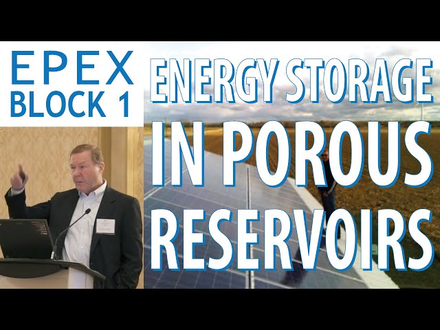 Underground Energy Storage in Porous Reservoirs in Ontario - David Thompson