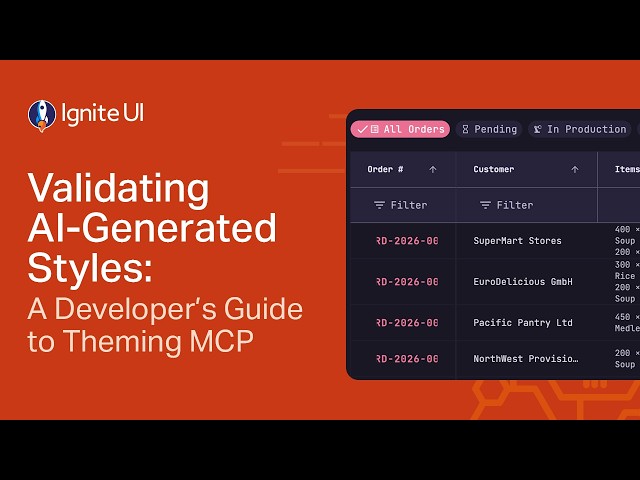 Ignite UI - Developer's Guide to Theming MCP