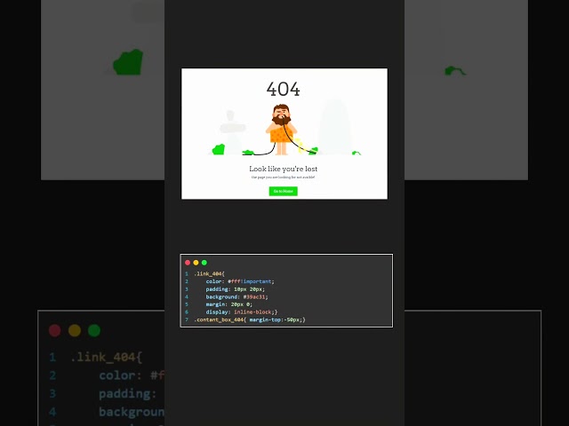 Create Animated 404 Page Not Found with HTML, CSS and Javascript