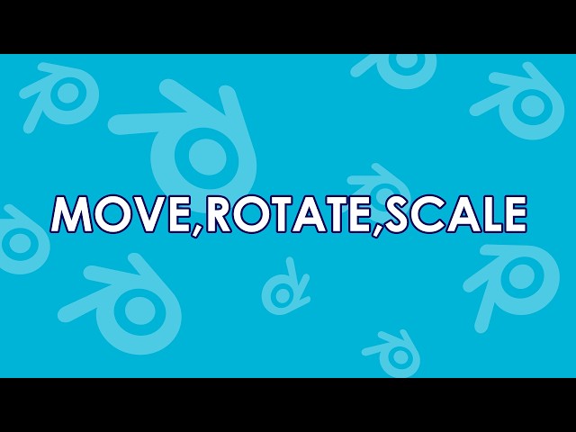 Move, Rotate & Scale Explained | Blender Basics #2