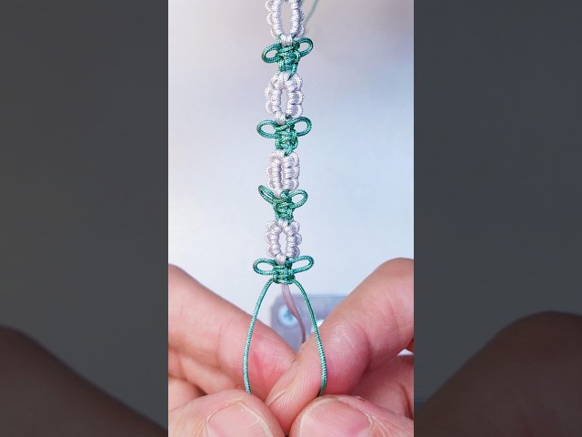 Easy Flower Macramé Bracelet for Beginners ✨ #macrametutorial #diy #claybracelet