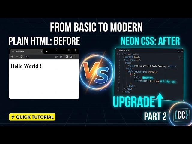 How to Add CSS in HTML : Step-by-Step Guide | @codecentury   