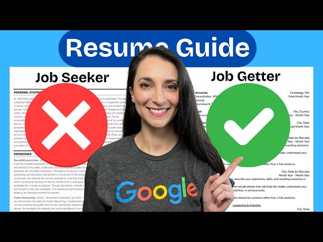 Ex-Google Recruiter Teaches Resume Masterclass to get FAANG Interviews