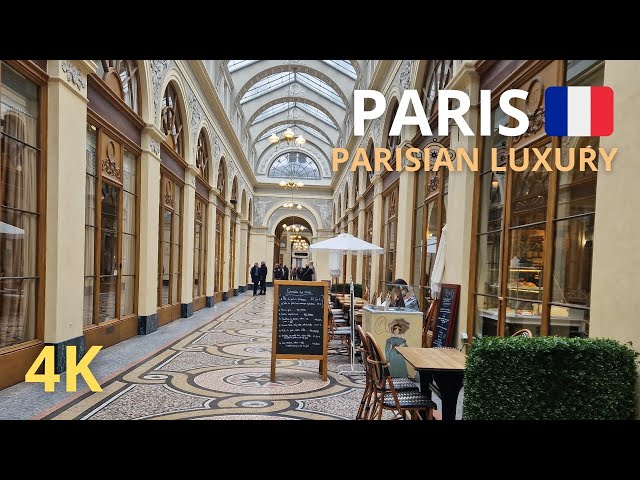 Paris, France - Discovering the Hidden Beauty of Galerie Vivienne - Paris 4K