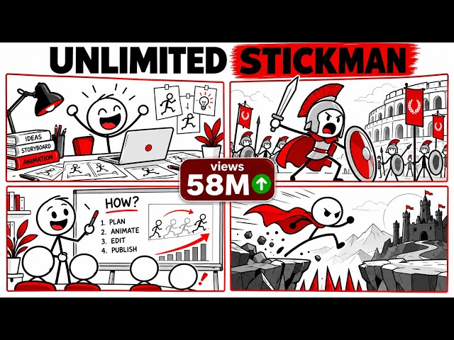 Create UNLIMITED Stickman Animations with This Master Prompt!
