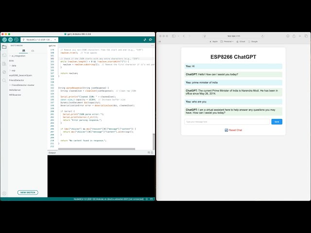 ESP8266 with ChatGPT