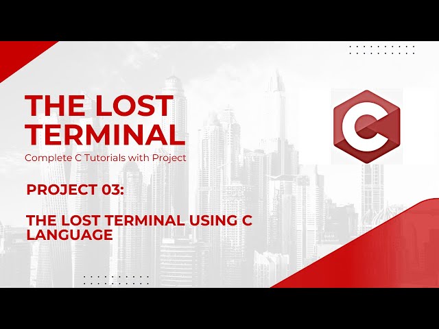 The Lost Terminal in C | Terminal RPG Game | Complete C Tutorials Project | Code Debug & Deploy