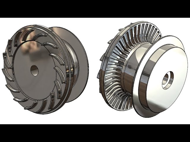 SolidWorks Tutorial #  341: D. turbo charger impeller