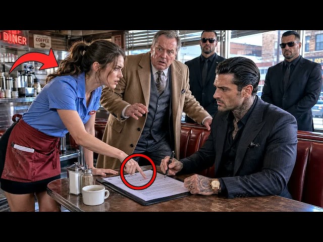 “Excuse Sir, But This Clause Is a Trap,” Said the Waitress — and the Mafia Boss Smile Vanished…