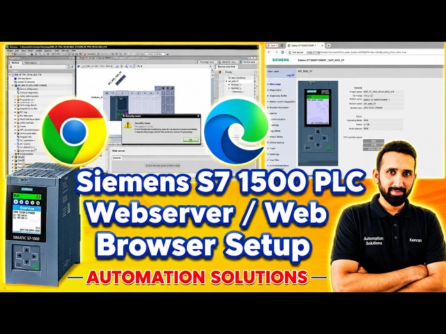 Siemens: S7 1500 PLC Webserver / Web Browser Setup || 2026