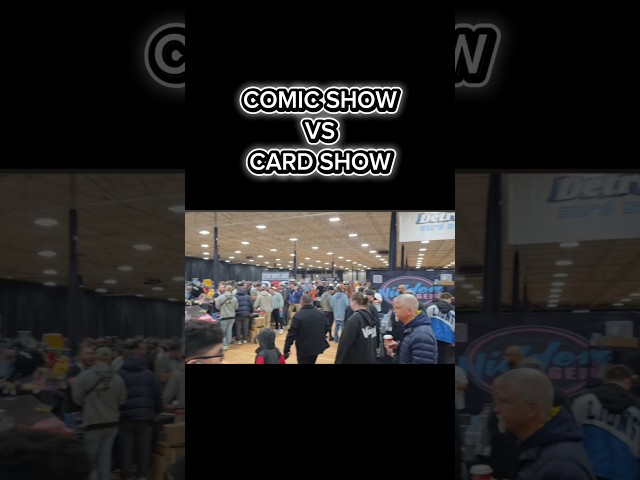 WHY SO DIFFERENT?  Going to a comic book show and card show on the same day.