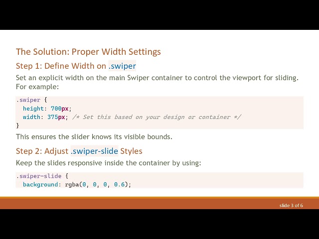 Fixing Disappearing Cards in Swiper.js When Swiping Right