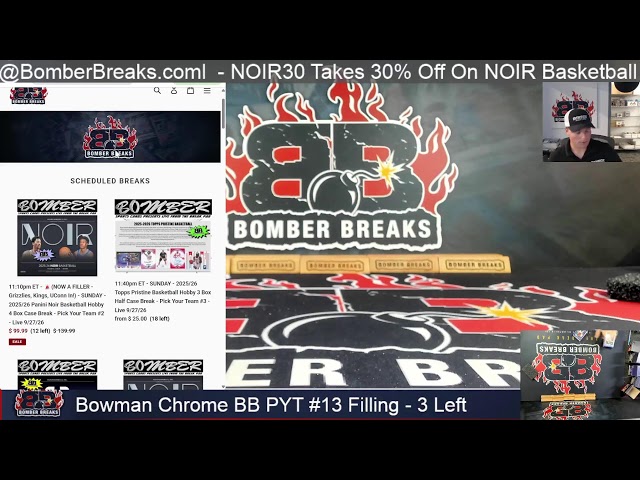 Bomber Sports Cards Live Box Breaks!