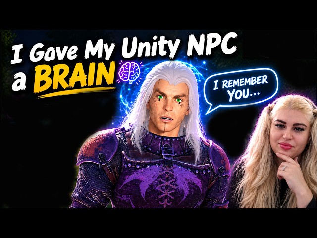 Make AI NPCs That Talk, Listen & Remember You (Free Tools) | Unity 3D Tutorial