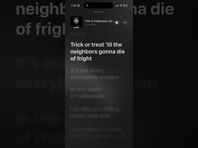 This Is Halloween | Izzy Reign | Apple Music Lyrics | In Sync