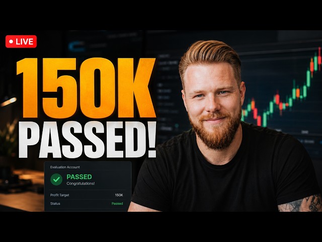 🔴 LIVE FUTURES TRADING: I PASSED a $150K PROP FIRM EVALUATION — FUNDED AGAIN!