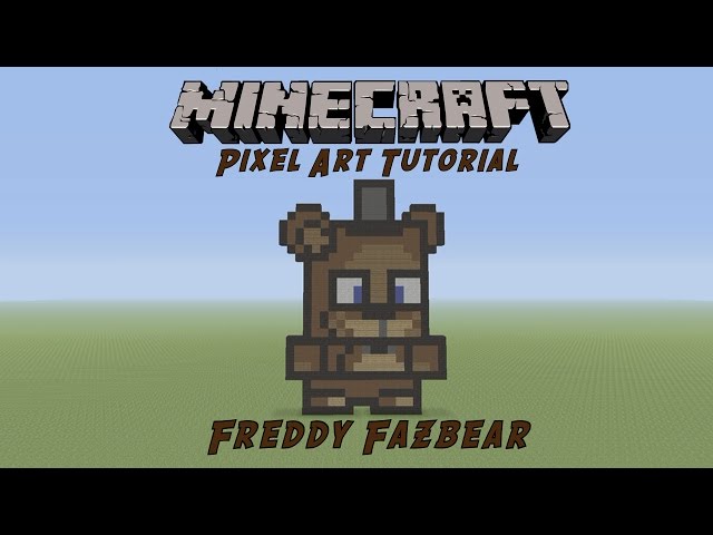 Minecraft Pixel Art Tutorial: Freddy Fazbear (Five Nights At Freddy's)