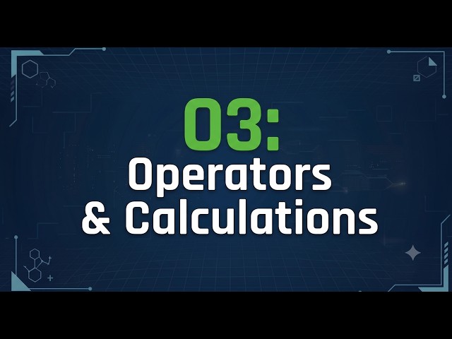 Python 03: Operators & Calculations | Arithmetic Operators in Python | Python for Beginners