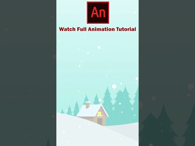 Snowfall Animation  #2danimation #adobeanimate
