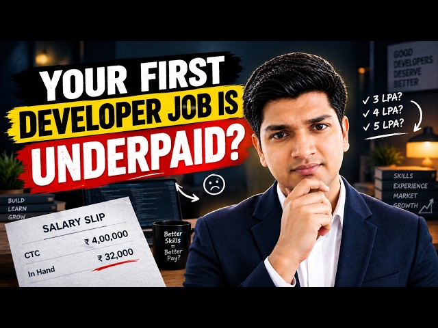 Your First Developer Job Is Probably Underpaid 💀 | Software Engineer Salary Reality