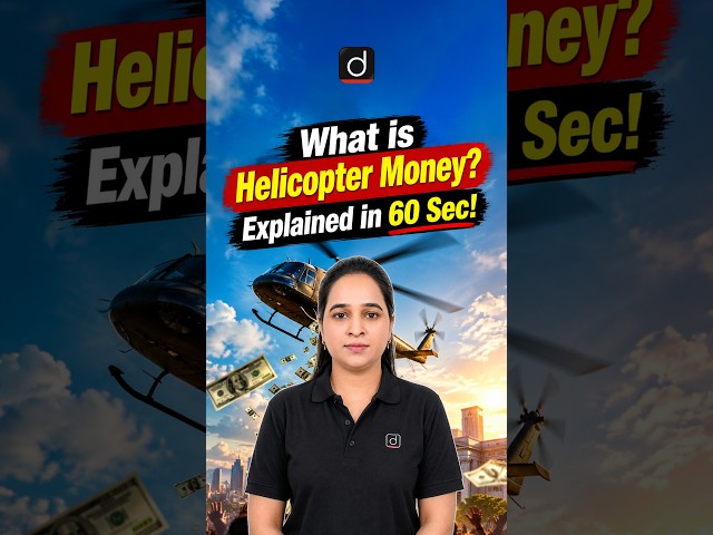 What is Helicopter Money? Explained in 60 Sec! #HelicopterMoney #Economics #EconomicsConcepts