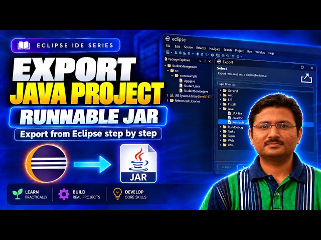 How to Export a Java Project in Eclipse | Create Runnable JAR Step by Step