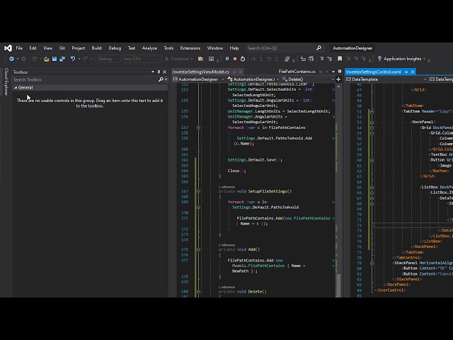 Automation Designer Removing Syncfusion Dependencies - Settings Form 4