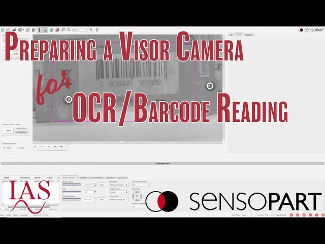 Setting up a SensoPart Visor for OCR and Barcode Reading