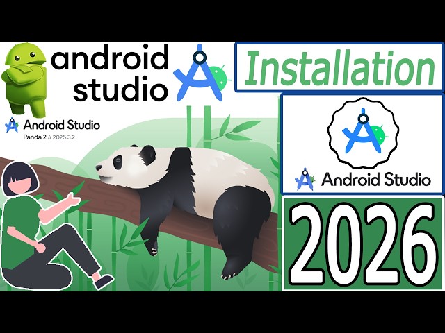 How to install Android Studio Panda on Windows 10/11 [ 2026 Update ] Android SDK | Demo Android App